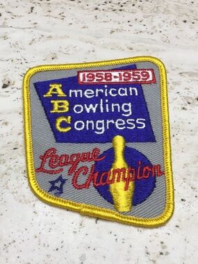 Vintage American Bowling Congress Patch From 1958-1959